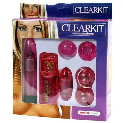 ClearKit - Erotyczny Zestaw Dla Pań. Wibrator, jajko, kulki, ringx2. Mega sale!