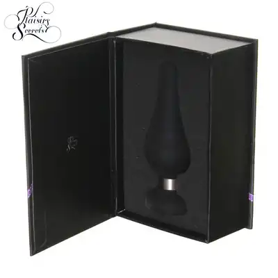 Plaisirs Secrets - Butt Plug Large Black. Duża czarna wtyczka analna