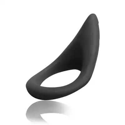 Laid - P.2 51.5 mm black. Ring na penisa z silikonu medycznego.