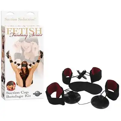 Fetish Fantasy Series - Suction Cuffs Bondage KIit. Zestaw z przyssawkami.