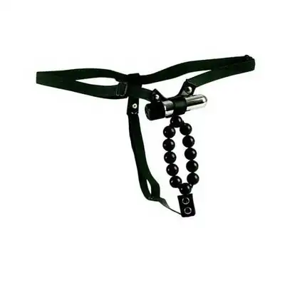 California Exotic - Vibrating Lovers Thong - Wibrujace Majteczki Z Perełkami.