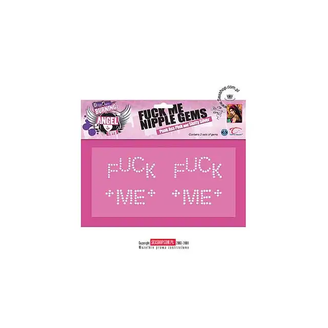 Samoprzylepne naklejki na biust " Fuck Me".