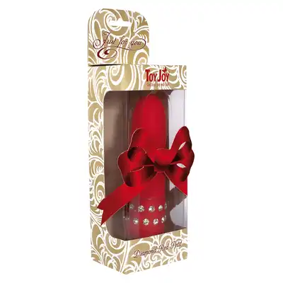 Toy Joy - Diamond Red Petit.  Mini wibrator z diamencikami!