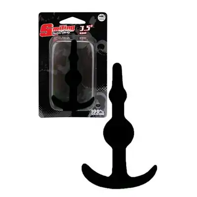 Smiling Butt Plug - czarny plug analny