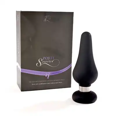 Plaisirs Secrets - Mała, czarna wtyczka analna. Mega Sale!