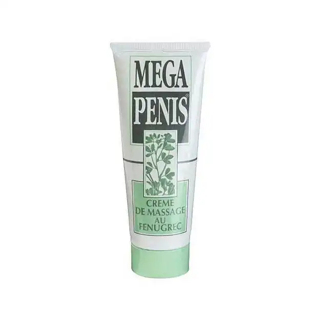 Mega Penis - Krem Wspierający powiększenie Penisa. Zawiera skoncentrowany wyciąg z fenugrec.