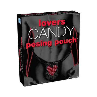 S&amp;F - Candy Lovers Posing Pouch. Czarujące męskie stringi z cukierków. Niech Twoja partnerka powoli ściąga cukierki z Twojego ciała. 