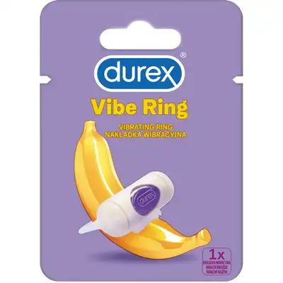 Durex Play - Ring. Wibrujący pierścień erekcyjny z elastycznego materiału, idealne dopasowanie i stymulacja