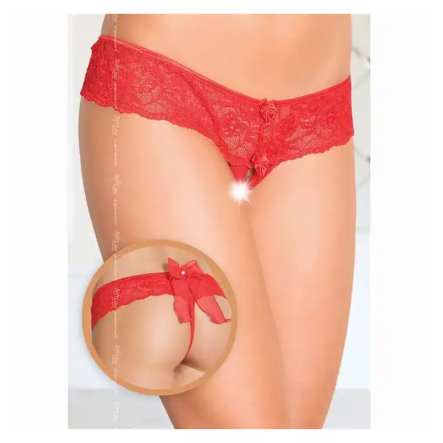 SoftLine - Stringi damskie  2403 Czerwone.