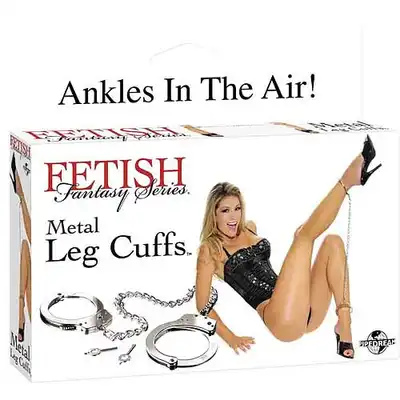 Fetish Fantasy - Metal Leg Cuffs - Metalowe kajdanki na nogi.