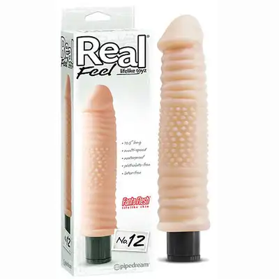 Real Feel - Lifelike Toys NO.12 - Realistyczny wibrator z wypustkami.