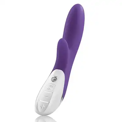 Mystim - Danny Divido Purple USB. Luksusowy wibrator ze stymulacją łechtaczki. Wysoka jakość i elegancka klasyka