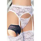 SoftLine - Pas do pończoch 3305 Czarny.