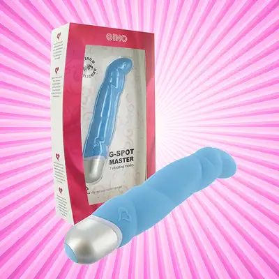 Feelz Toys - Gino Vibrator Blue. Stymulacja punktu G.
