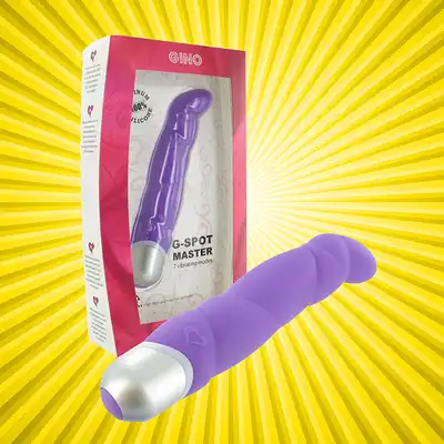 Feelz Toys - Gino Vibrator Purple. Stymulacja punktu G.