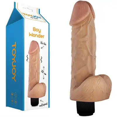 Toy Joy - Boy Wonder 20 cm. Realistyczny wibrator. Jak prawdziwy penis!