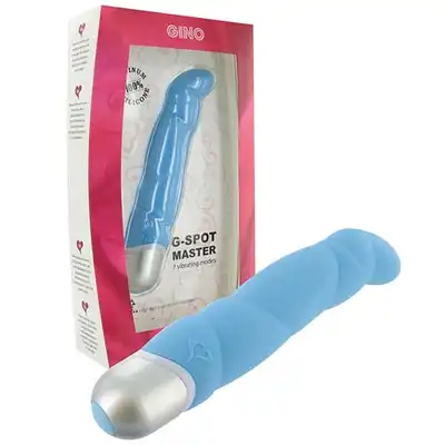 Feelz Toys - Gino Vibrator Blue. Stymulacja punktu G.