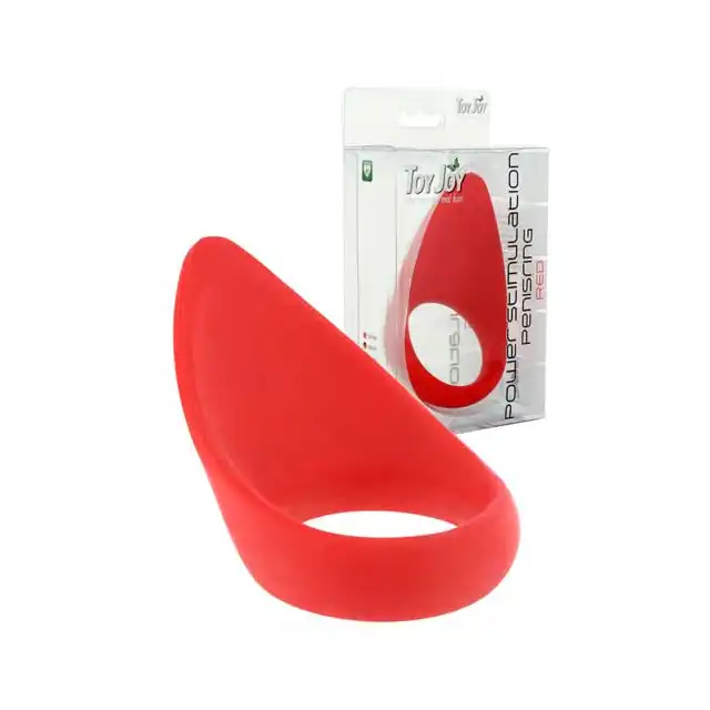 Toy Joy - Power Stimulation Penisring Red - Stymulujący ring. Mega sale!