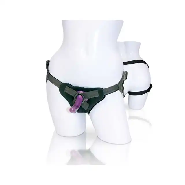 Sportsheets - New Comers Strap-On &amp; Silicone Dildo Set - Strap-on silikonowy z uprzężą.