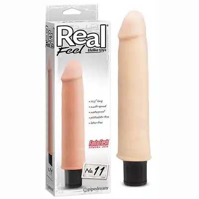 Pipedream - Real Feel. Miękki wibrator jak prawdziwy penis! 22 cm. cyberskóra.