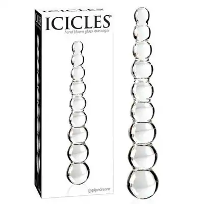 Icicles - Hand Blown Glass Massager No 02.