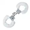 Toy Joy - Furry Fun Cuffs - kajdanki. Bestseller! Białe.