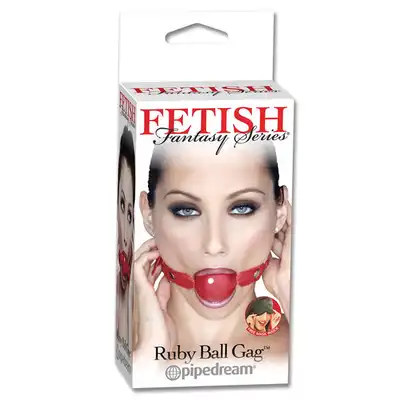 Fetish Fantasy - Ruby Ball Gag - Ognisty Knebel.