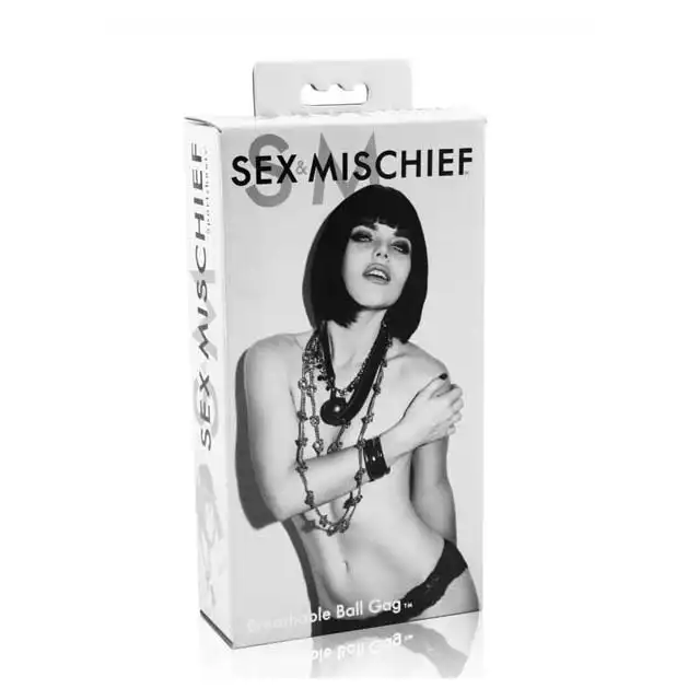 Sex &amp; Mischief - Breathable Ball Gag -Knebel umożliwiający oddychanie