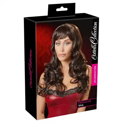 Cotelli Collection - Bonita Dark Long Cut. Długa falowana ciemna peruka 55 cm.