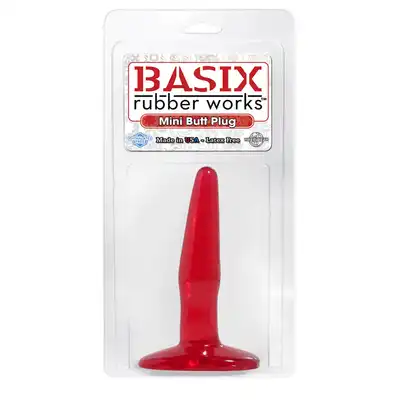 Basix - Mini Butt Plug. Cienka wtyczka analna z przyssawką.