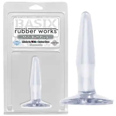 Basix - Mini Butt Plug. Cienka wtyczka analna z przyssawką.