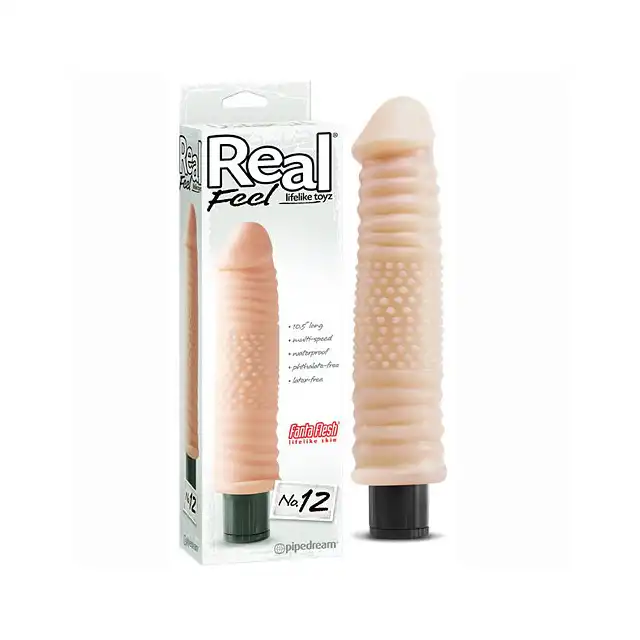 Real Feel - Lifelike Toys NO.12 - Realistyczny wibrator z wypustkami.