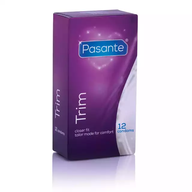 Pasante - Trim - Prezerwatywy o mniejszej średnicy. 12 sztuk.