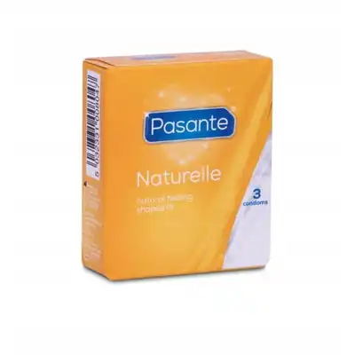 Pasante Naturelle - Prezerwatywy o kształcie "easy-on". 3 sztuki. Bestseller!