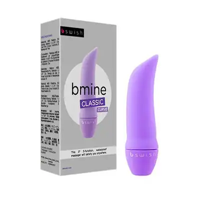 B SWISH - BMine Classic Curve Lavender. Mini wibrator.