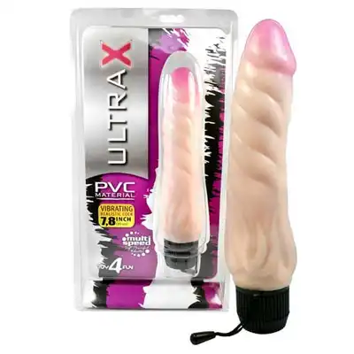 Toy 4 Fun- Eskulap- Prążkowany wibrator UltraX. Realistyczny wygląd