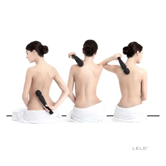 Lelo - Smart Wand Large Black. Wodoodporny masażer do ciała