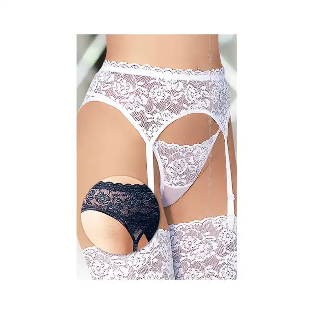 SoftLine - Pas do pończoch 3305 Czarny.