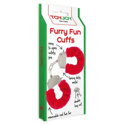 Toy Joy - Furry Fun Cuffs. Bestseller! Klasyczne kajdanki z miękkim futerkiem dla komfortowej dominacji