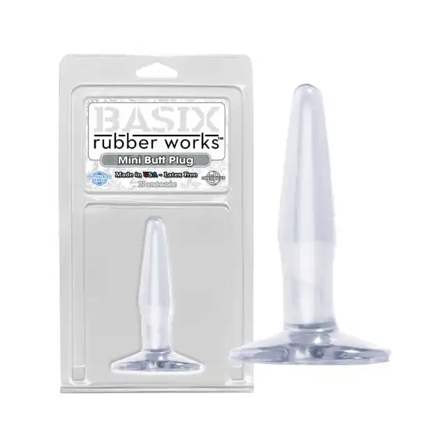 Basix - Mini Butt Plug. Cienka wtyczka analna z przyssawką.