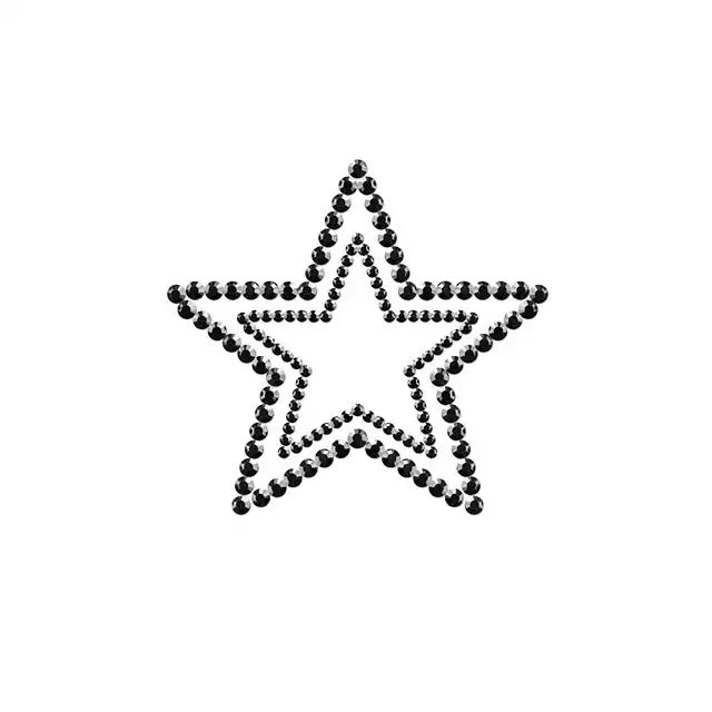 Bijoux Indiscrets - Mimi Star Black. Zmysłowe naklejki na sutki