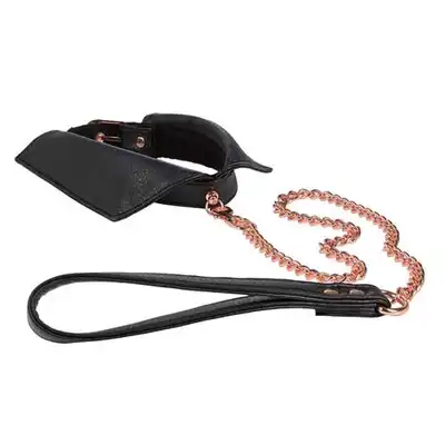 Entice - Chelsea Collar with Leash - Obroża z kołnierzykiem i smyczą.