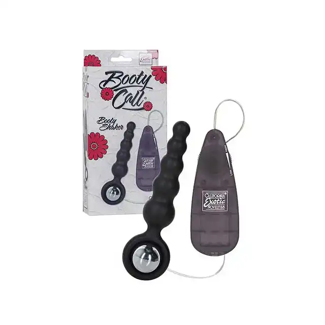 Booty Call Booty Shaker Black-Sonda analna i wibrujące jajeczko po połączeniu dają wibrującą wtyczkę