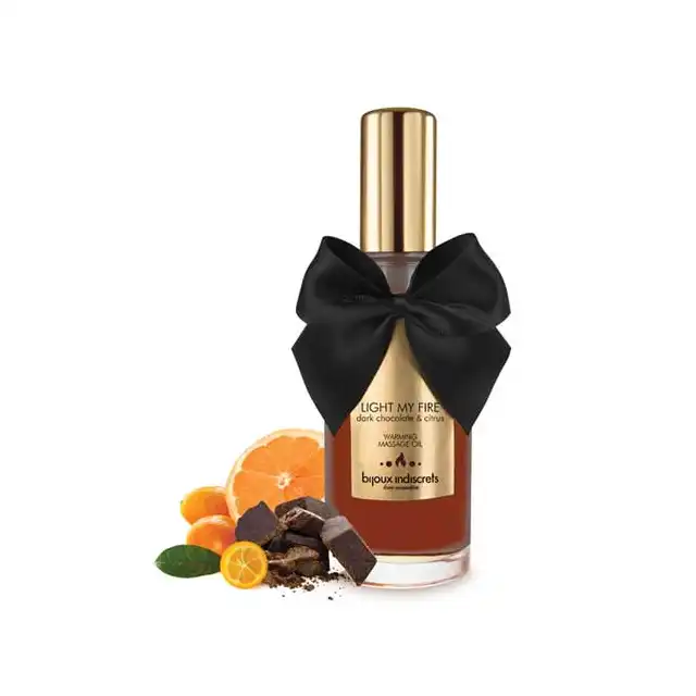 Bijoux Indiscrets -Warming massage oil - dark chocolate&amp;citrus