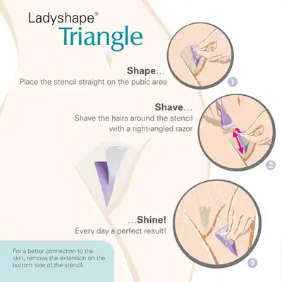 Ladyshape - Triangle. Szablon Do Fryzur Intymnych.