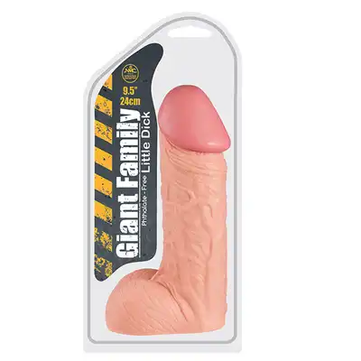 Giant Family 9,5" -  Masywne dildo z kolekcji naprawdę dużych - grubość 8 cm !!!