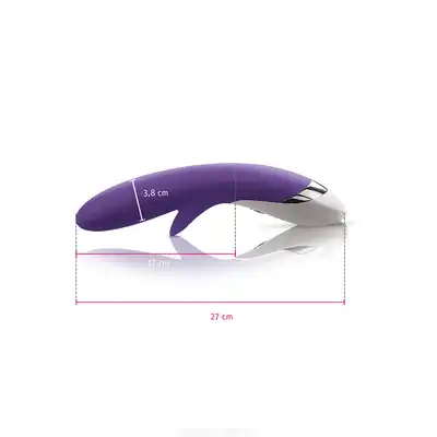 Mystim - Danny Divido Purple USB. Luksusowy wibrator ze stymulacją łechtaczki. Wysoka jakość i elegancka klasyka