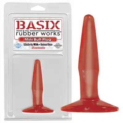 Basix - Mini Butt Plug. Cienka wtyczka analna z przyssawką.