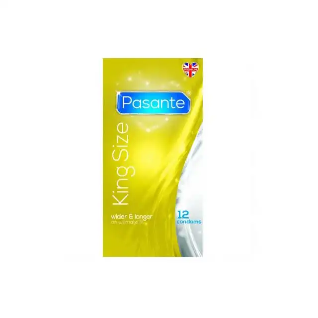 Pasante - King Size - Prezerwatywy większe niż standardowe. 12 sztuk.