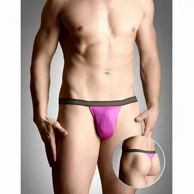 SoftLine - Stringi męskie 4496 Różowe.
